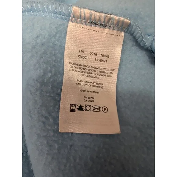 Columbia Women L Light Blue Fleece Full Zip Jacket Cozy Warm Pockets - Picture 9 of 13